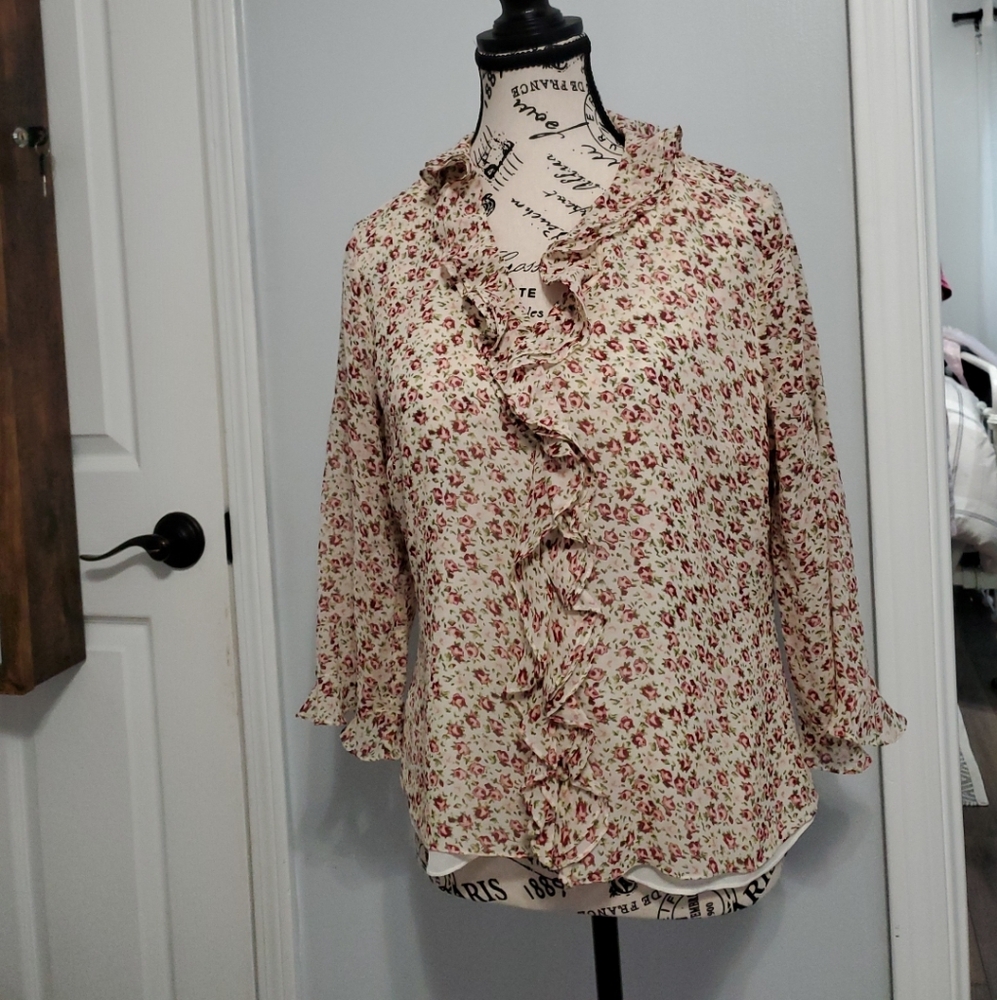 Vintage Laura Ashley Silk Blouse